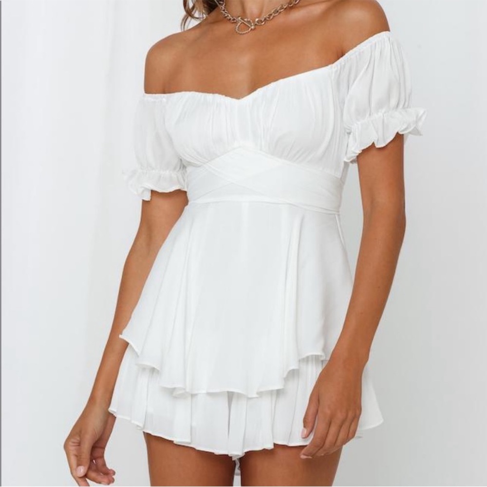 Hello Molly “proper credit” romper